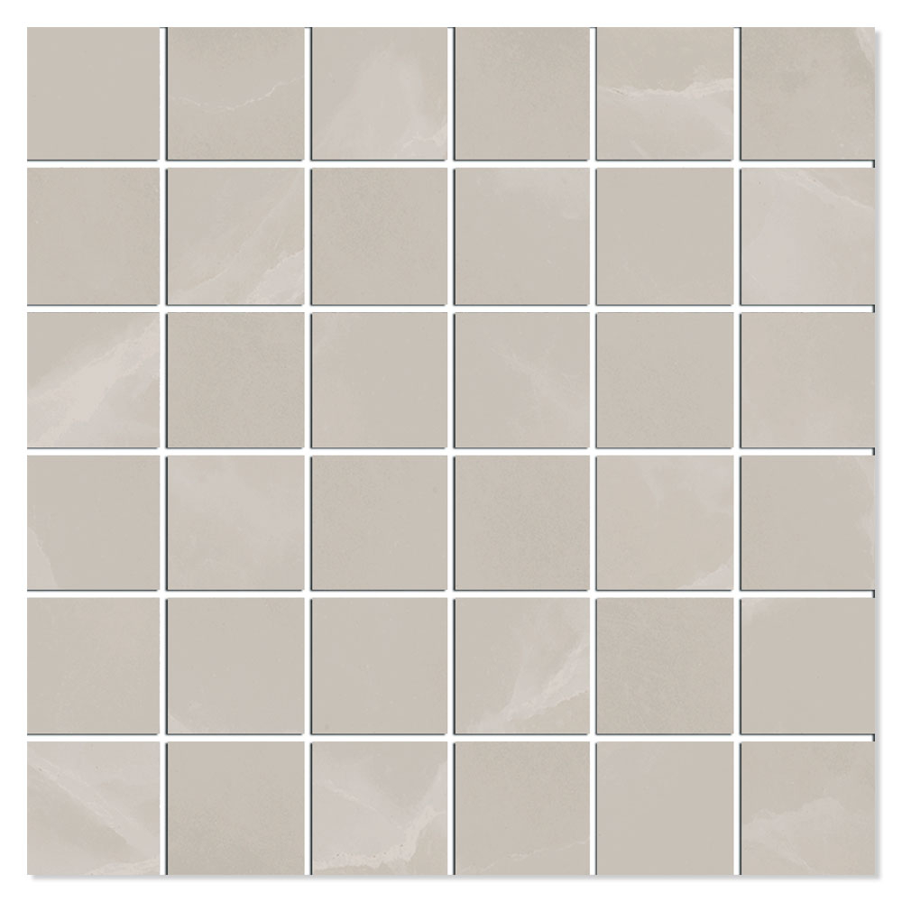 Marmor Mosaik Klinker Epoque Beige Mat 30x30 (5x5) cm